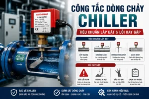 Công tắc dòng chảy Chiller: Tiêu chuẩn lắp đặt & Lỗi hay gặp